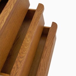 Serene 3 Drawer Bedside Cabinet - 3 Drawer Bedside Oak / Oak Veneer - thumbnail 7