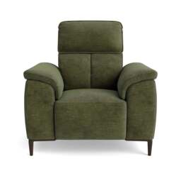 Loma Armchair - Armchair Fabric - FAB-NTS - 16 OLIVE GREEN - thumbnail 1