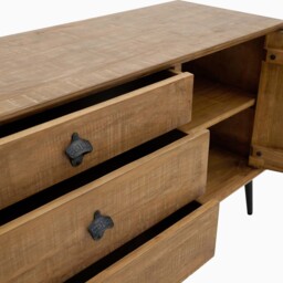Coralia Sideboard - Large Sideboard Reclaimed Solid Wood - thumbnail 4