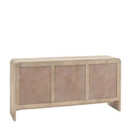 Colonna Sideboard - 3 Door Sideboard Natural Mango Wood / Brass - thumbnail 7