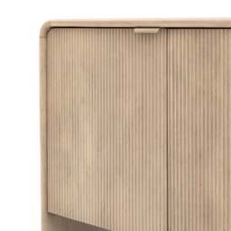 Colonna Sideboard - 3 Door Sideboard Natural Mango Wood / Brass - thumbnail 8