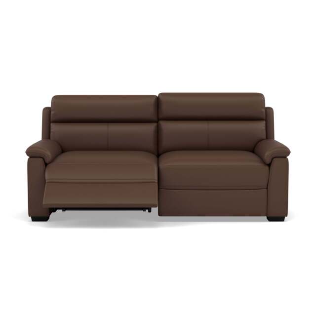 Eldon 3 Seater Power Recliner - 2.5 Seater Sofa 2 Power Recliners CAT20S - Power Recliner Power Footrest Headrest & USB - NWS-512E CACAO BROWN - image 1