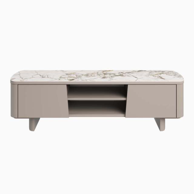 Celestia TV Unit White - TV Unit White Ceramic - image 1