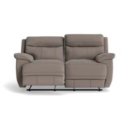 Tranquil 2 Seater Recliner Sofa - 2 Seater 2 Power Recliners Fabric - Power Recliner with USB - BFA-MAD-03 DARK GREY - thumbnail 1