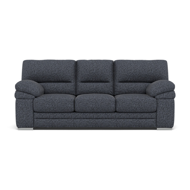 Gino 3 Seater Sofa - 3 Seater Sofa F8 - Hopsack Midnight 70005 / Metal Feet - image 1