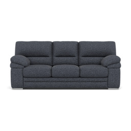 Gino 3 Seater Sofa - 3 Seater Sofa F8 - Hopsack Midnight 70005 / Metal Feet - thumbnail 1