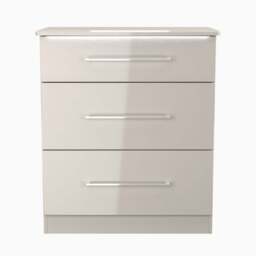 Portland 3 Drawer Deep Chest - 3 Drawer Deep Chest - KGK - Kashmir Gloss & Kashmir