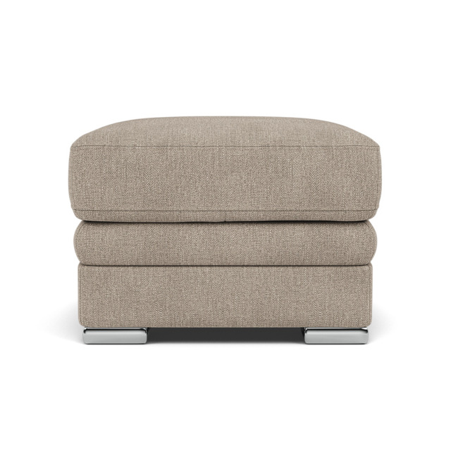 Gino Footstool - Footstool F8 - Darwin Mink 50366 / Metal Feet - image 1