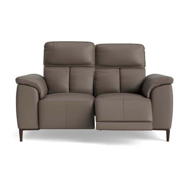 Loma 2 Seater Recliner Sofa - 2 Seater Sofa with 2 Power Recliners USB Cat 20S - Power Recliner with USB - NWS-042E ELEPHANT - image 1