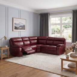 Galaxy Corner Recliner Sofa - Combination 3 2 Corner 2 with 2 Power Recliners Cat 20S - Left Hand Facing - Power Recliner with USB - BXS-041E SILVER GREY - thumbnail 2