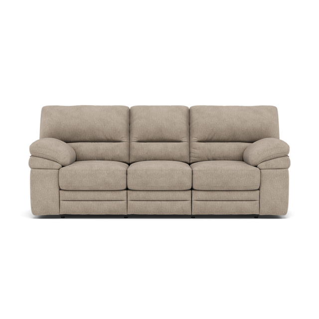Gino 3 Seater Recliner Sofa - 3 Seater Power Recliner Sofa with USB F8 - Power Recliner with USB - Darwin Mink 50366 - image 1