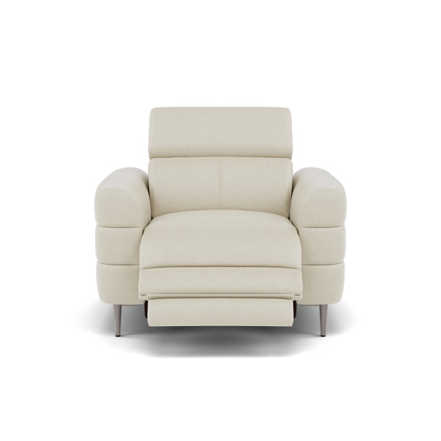 Hoy Recliner Armchair - Chair W/ Power Recliner W/ Manual Headrest Cat NL/O - Power with Manual Headrest - O7015 Oslo Light Grey - image 1