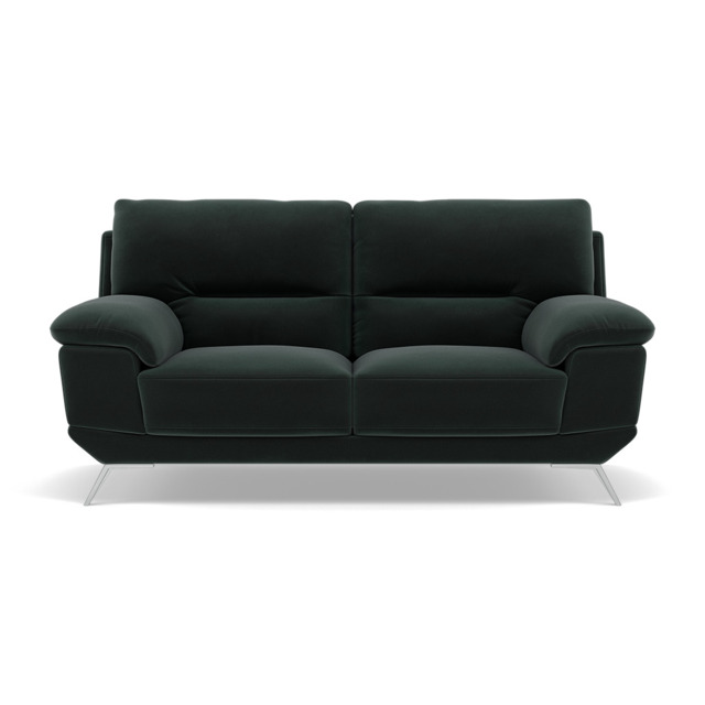 Zuco 2 Seater Sofa - 2 Seater Sofa Fabric - FAB-MEG-21 CHARCOAL GREY - image 1