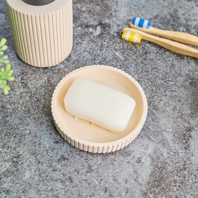 Berkeley Beigue Soap Dish - SALE Berkeley Soap Dish Almond - image 1