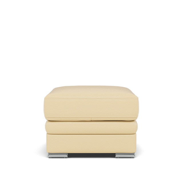Gino Storage Footstool - Storage Stool Cat 60 - Cat-60/04 Montana Vanilla Cream / Metal Feet - image 1