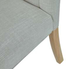 Navarre Pair of Natural Buttonback Dining Chairs - Button Back Dining Chair - Pair Natural - thumbnail 5