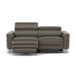 Hoy 3 Seater Recliner Sofa - 3 Str W/ 2 Power Recliner W/ 2 Manual Headrest Cat NL/O - Power with Manual Headrest - NL5101 New York Anthkacite Grey