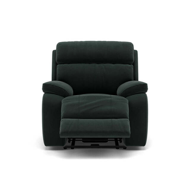 Galaxy Recliner Armchair - Power Recliner Chair Fabric - Power Recliner with USB - FAB-MEG-21 CHARCOAL GREY - image 1