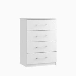 Roma Midi 4 Drawer Cabinet - 4 Drawer Midi Chest - thumbnail 1