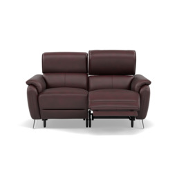 Sol 2 Seater Recliner Sofa - 2 Seater Power Recliner Sofa with Head Tilt Cat 60 - Cat-60/15 Montana Ruby