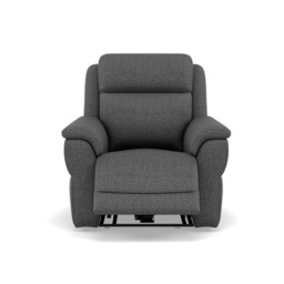 Juno Recliner Armchair - Power Recliner Armchair with USB F8 - Power Recliner with USB - Hopsack Charcoal 70006