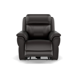 Juno Recliner Armchair - Power Recliner Chair Lumbar Support Cat 60 - Power with Power Lumbar & USB - Cat-60/09 Montana Black Coffee - thumbnail 1