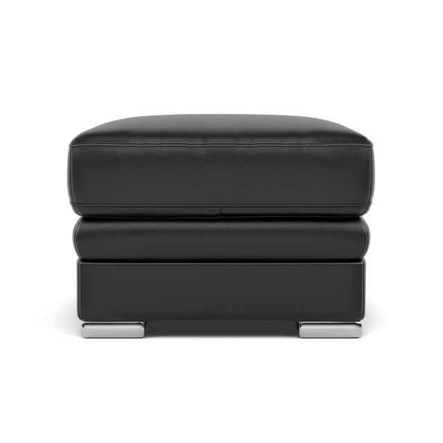 Gino Footstool - Footstool Cat 55 - Cat-55/72 New Club Dark Grey / Metal Feet - image 1