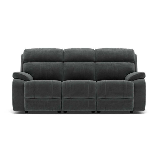 Galaxy 3 Seater Sofa - 3 Seater Fabric - FAB-MEG-20 PEWTER - image 1