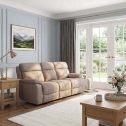 Galaxy 3 Seater Sofa - 3 Seater Fabric - FAB-MEG-20  PEWTER - thumbnail 2