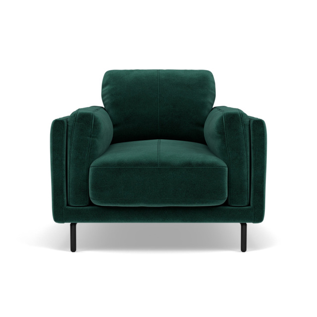 Morris Armchair - Armchair Fabric - FAB-MEG-37 EMERALD GREEN - image 1