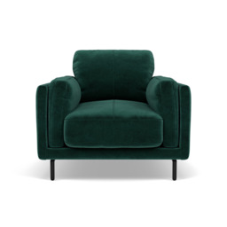 Morris Armchair - Armchair Fabric - FAB-MEG-37  EMERALD GREEN - thumbnail 1