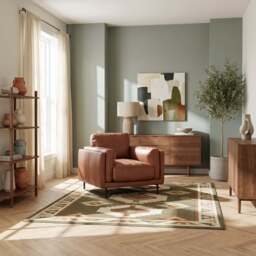 Morris Armchair - Armchair Fabric - FAB-MEG-37  EMERALD GREEN - thumbnail 2