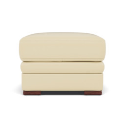Gino Footstool - Footstool Cat 60 - Cat-60/02 Montana Cool Cream / Wooden Feet - thumbnail 1