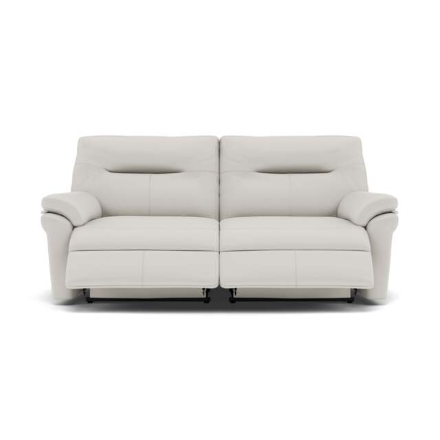 G Plan Seattle 3 Seater Recliner Sofa - 3 Seater Power Double Recliner with USB Grade L - Power Recliner with USB - L840 Cambridge Chalk - image 1