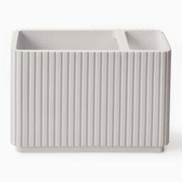 Berkeley White Toothbrush Tidy - Berkeley Toothbrush Tidy White - thumbnail 2
