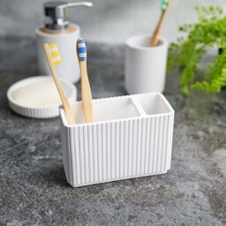 Berkeley White Toothbrush Tidy - Berkeley Toothbrush Tidy White - thumbnail 1