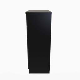 Colton 5 Drawer Chest - 5 Drawer Chest - BGBM - Black Gloss & Black - thumbnail 5