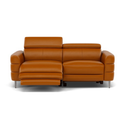 Hoy 3 Seater Recliner Sofa - 3 Str W/ 2 Power Recliner W/ 2 Manual Headrest Cat M - Power with Manual Headrest - M5659 Melbourne Ochre