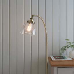 Hansen Antique Brass Floor Lamp - DHD Hansen Floor Lamp Antique Brass - thumbnail 3