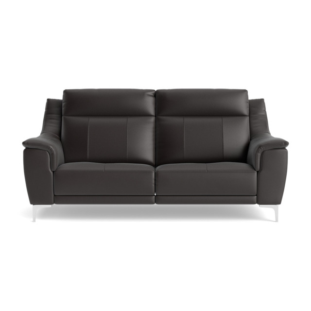 Nicoletti Carmen 3 Seater Sofa - 3 Seater Sofa CB - Feet: Shiny Metal / Torello PS Chocol -S 91 - image 1