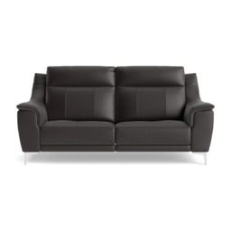 Nicoletti Carmen 3 Seater Sofa - 3 Seater Sofa CB - Feet: Shiny Metal / Torello PS Chocol -S 91 - thumbnail 1