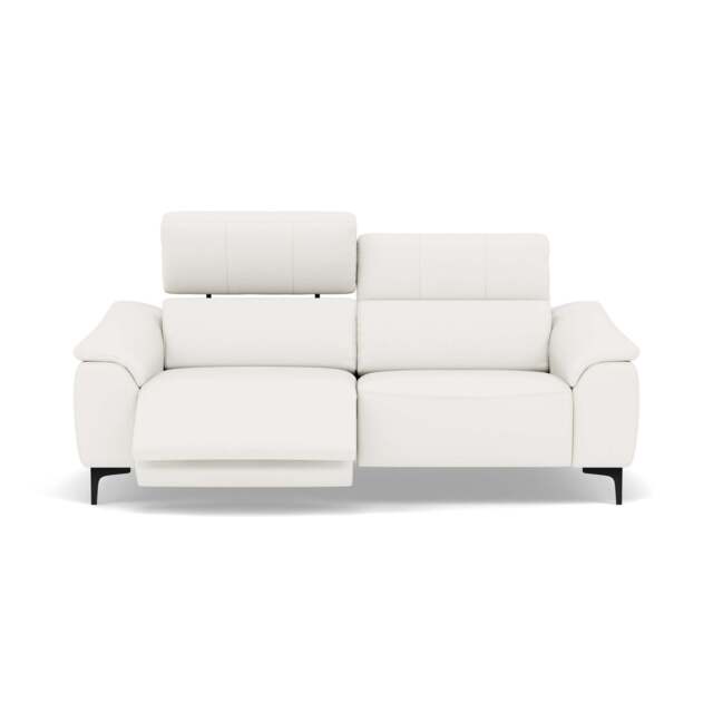 Nicoletti La Scala 3 Seater Sofa Power Recliner Lumbar Support - 3 Seater Sofa Power Recl Lumber Support CK Botero - Power With Power Headrest Footrest Lumbar & USB - Botero 2153 Bianco - image 1