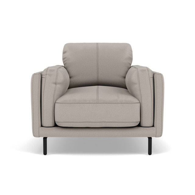 Morris Armchair - Armchair Fabric - BFAMAD-02 SILVER GREY - image 1