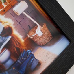 Male Highland Cow On Loo Wall Art - Male Highland Cow On Loo 30x30 - thumbnail 4
