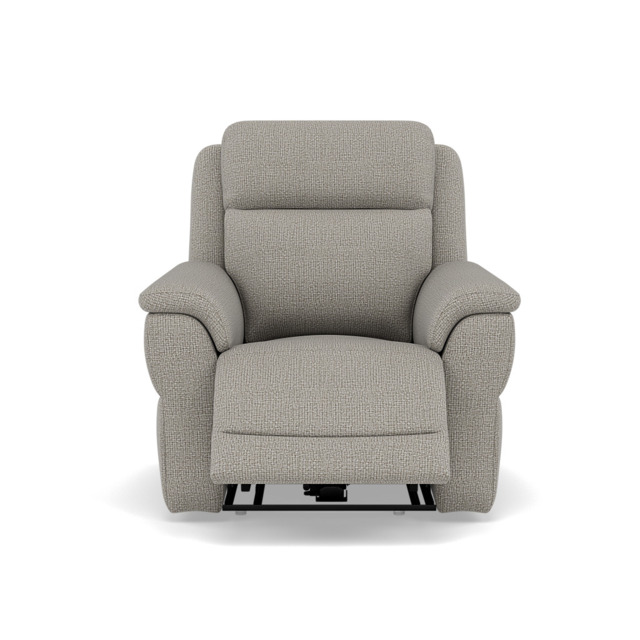 Juno Recliner Armchair - Power Recliner Armchair with USB F8 - Power Recliner with USB - Hopsack Dove 70001 - image 1