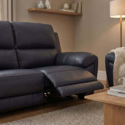 Echo 2 Seater Recliner Sofa - 2 Seater 2 Power Recliners Lumber Support Cat 25S - Power With Power Headrest Footrest Lumbar & USB - NCS-854C RUSTIC RED - thumbnail 3
