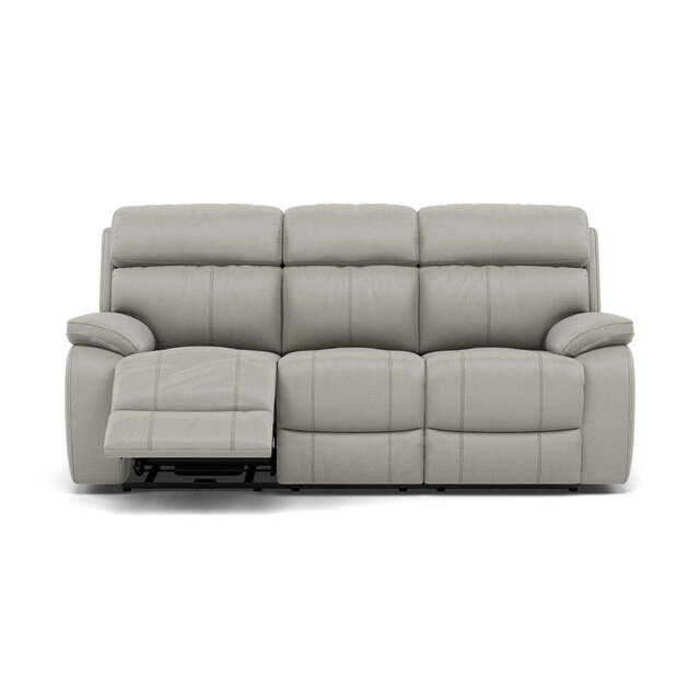 Galaxy 3 Seater Recliner Sofa - 3 Seater Sofa 2 Manual Recliners Cat 20S - Manual Recliner - BXS-251E GREY - image 1