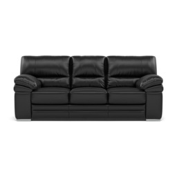 Gino 3 Seater Sofa - 3 Seater Sofa Cat 60 - Cat-60/22 Montana Jet Black / Metal Feet