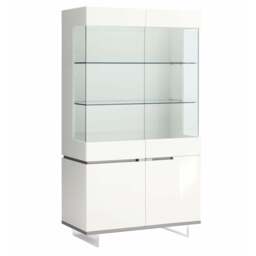 Imperia 2 Door Sideboard - 2 Door Curio Cabinet White High Gloss