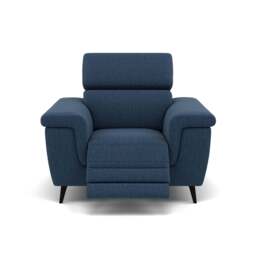 Sparta Recliner Armchair - Chair W/ Power Recliner W/ Power Headrest Fabric - Power with Power Headrest & USB - KB-1290-UK Amigo Navy
